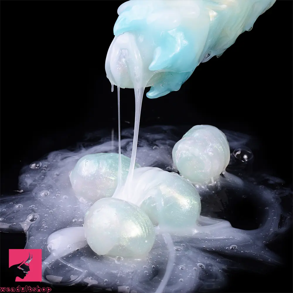 8.18in Soft Fleshy Texture Big Odd Ovipositor Egg Laying Inflatable Dildo