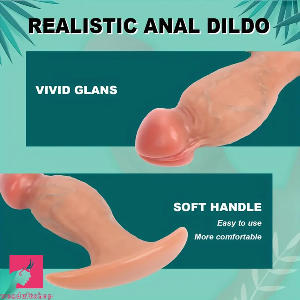 5.51in Realistic Silicone Small Dildo Solid Cock With Vivid Head Detail