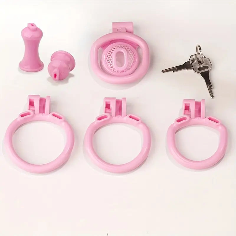 Plastic Chastity Cage For Men Positive Negative Poles S/L/Urine Columns