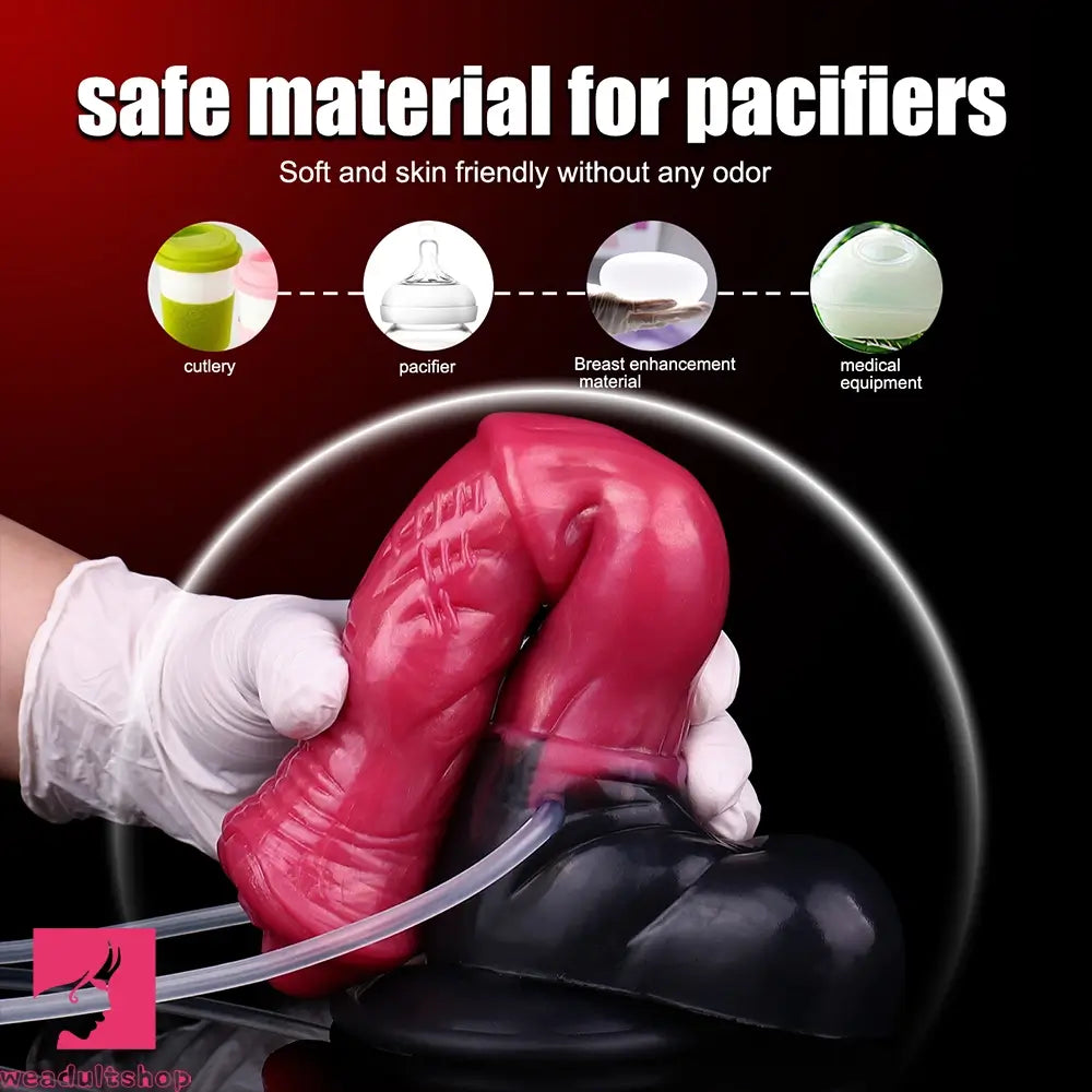 10in Horse Knot Silicone Soft Big Ejaculating Dildo G-Spot Stimulato Cock