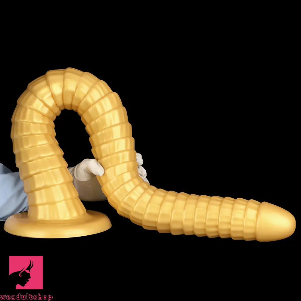 31.5in Golden Silicone Soft Huge Long Masturbator For Women Cock Dildo