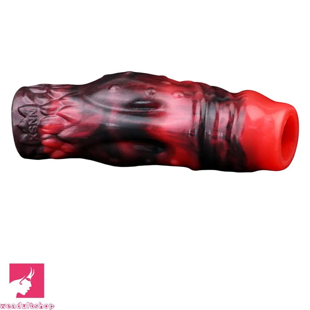 3.54in 4.72in 5.51in 6.69in Monster Scard Dildo Sleeve Cock Extender Toy