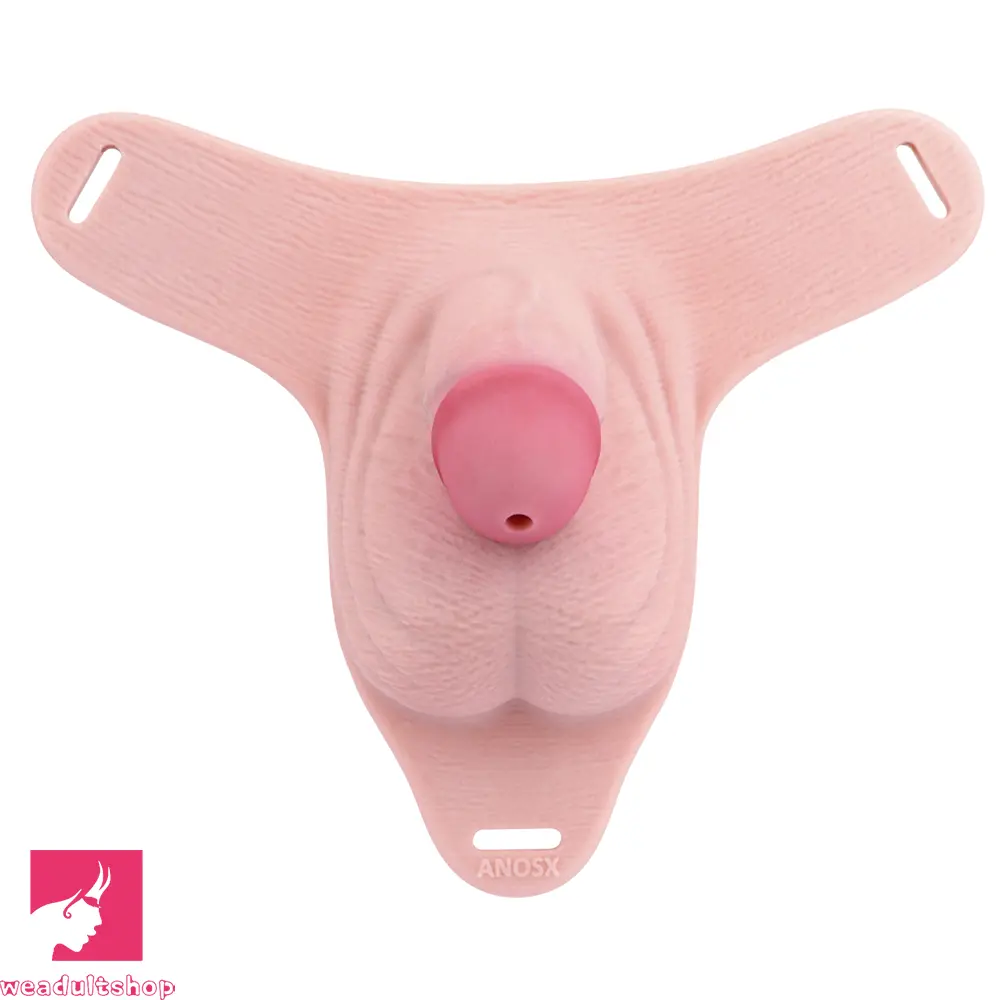 3.93in Real Hollow Chastity Cage Dildo Adult Sex Toy For Women Couples