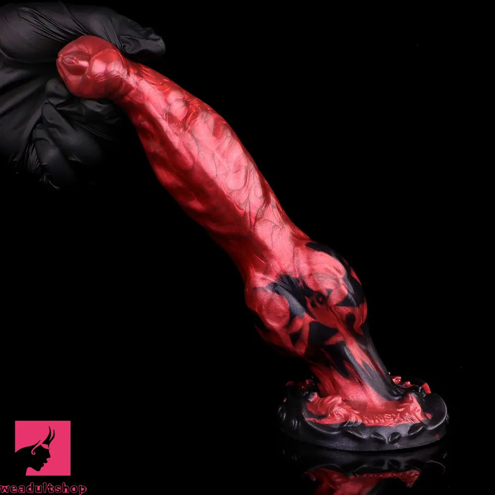 8.46in Knotted Silicone Big Animal Monster Odd Dildo Orgasm Cock