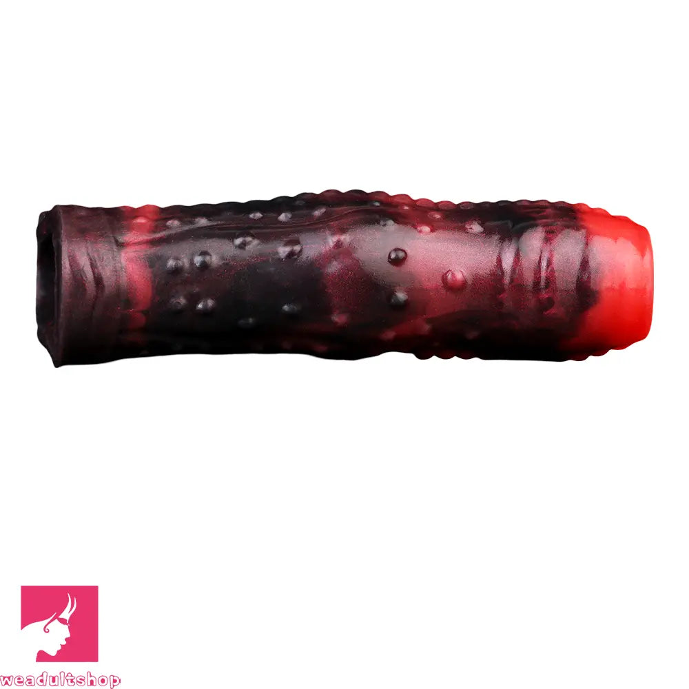 3.54in 4.72in 5.51in 6.69in Tentacle Silicone Soft Dildo Sleeve Penis Extender