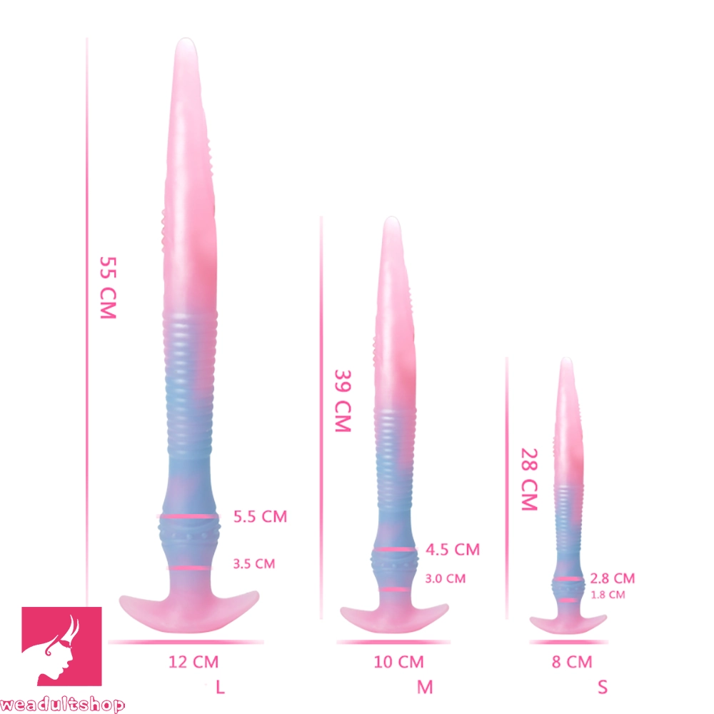 11.02in 15.35in 21.65in Long Huge Prostate Clit Monster Luminous Dildo