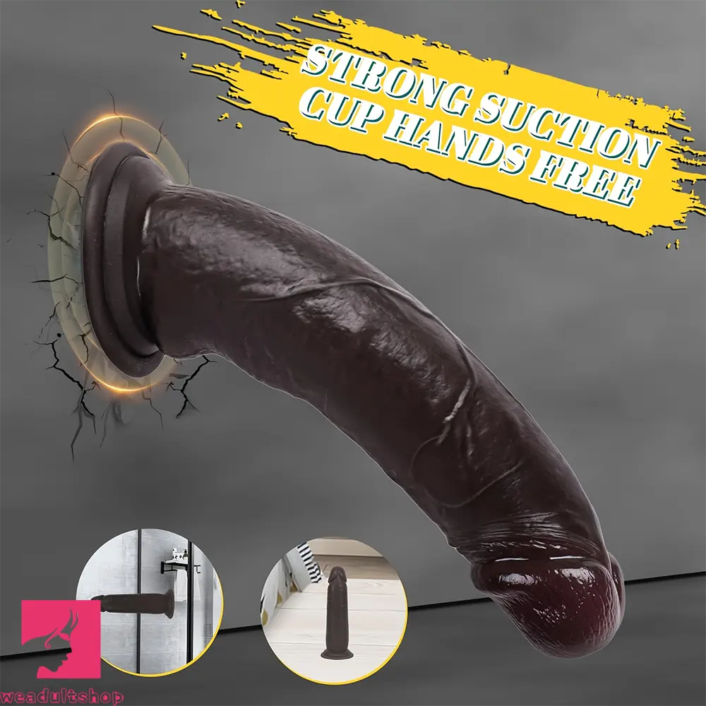 7.8in Liquid Silicone Dual-hardness Makeup Real Cock Soft Uncut Dildo