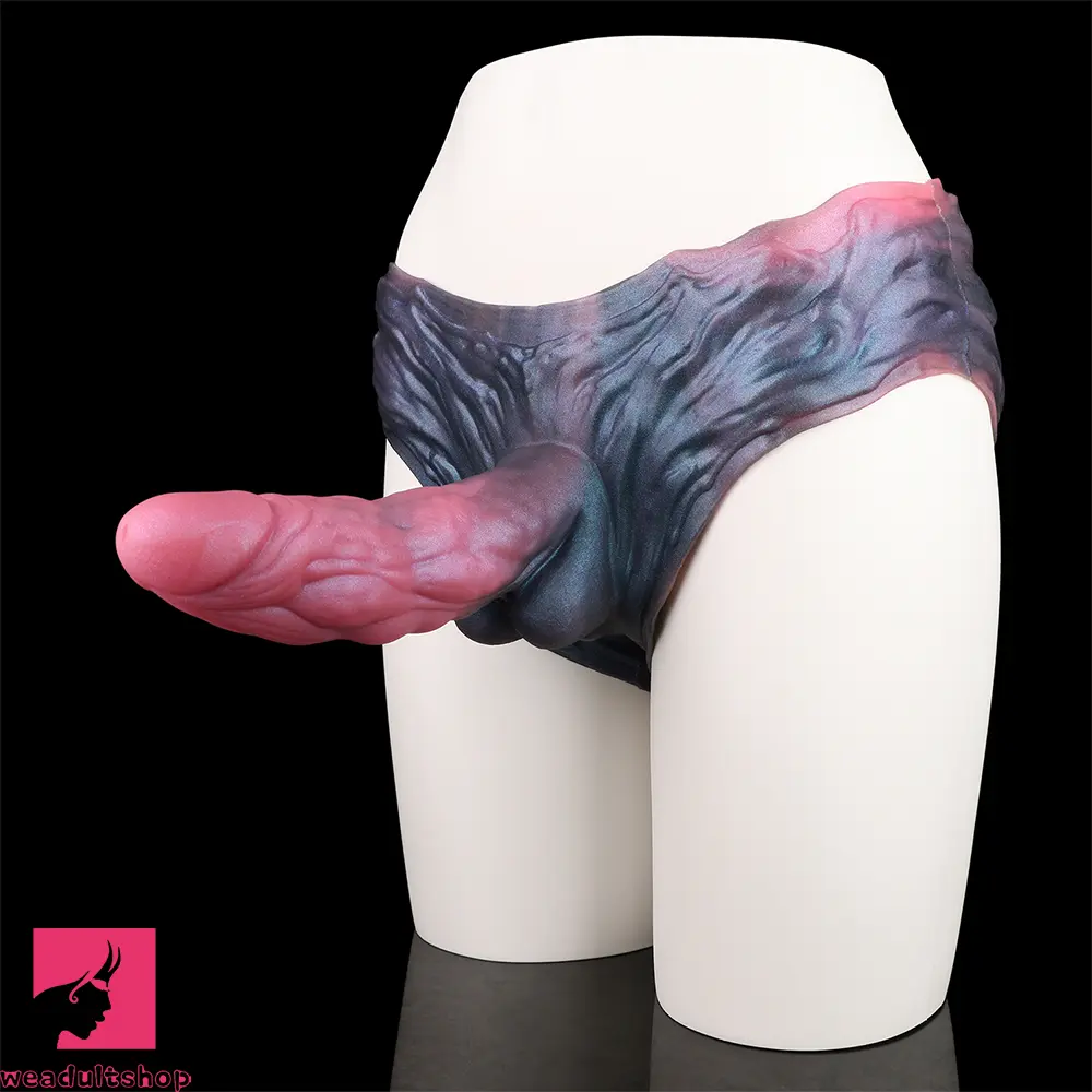 8.66in Fantasy Monster Creature Hollow Dildo Harness Pants Strap on Dildo