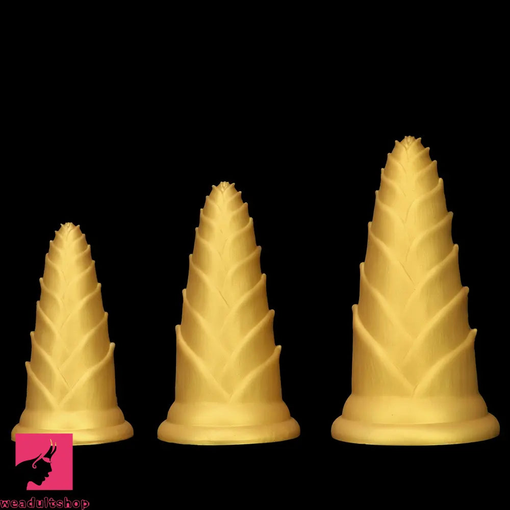 5.7in 7.08in 8.46in Bamboo Shoots Penis Anal Plug For Fisting Dildo Cock Toy
