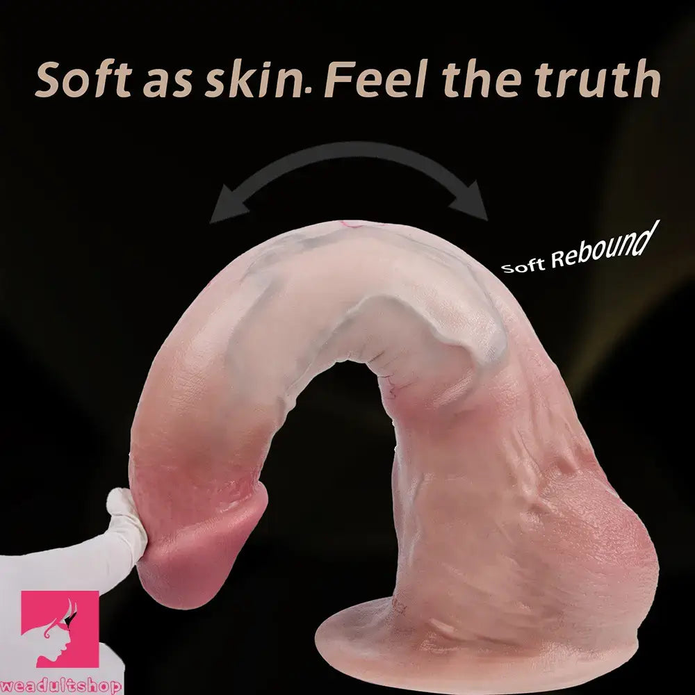 12.2in Dual Density Silicone Soft Big Dildo Lifelike Sex Toy Gay Sex Goods