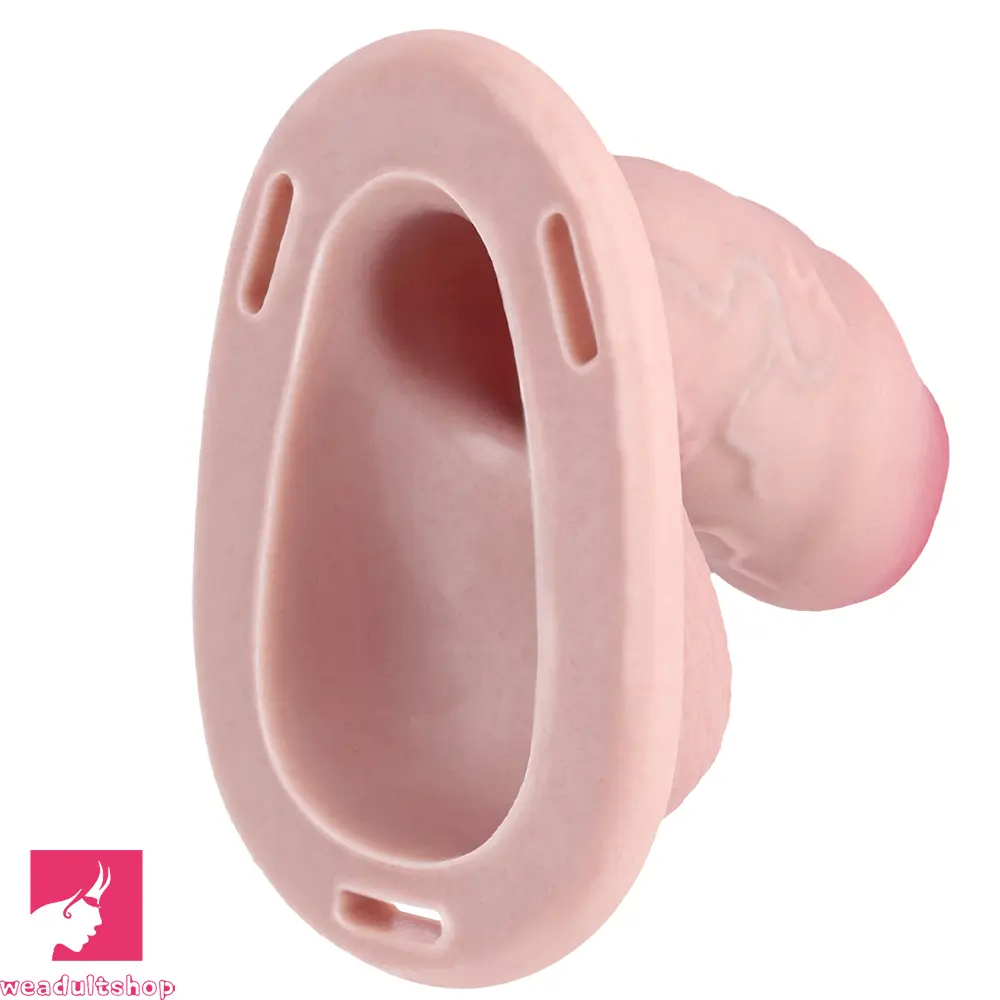 4.72in Real Hollow Chastity Cage Dildo Cock Masturbator Erotic Cock Love