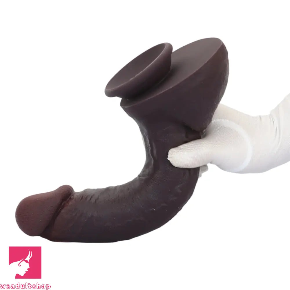 11.03in Super Real Dual Layer Silicone Big Dildo For Adult Male Penis Adult Toy