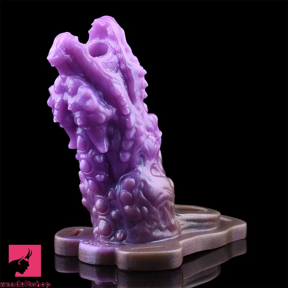 5.62in Dragon Beast Creature Odd Hollow Dildo Sleeve With Penis Ring