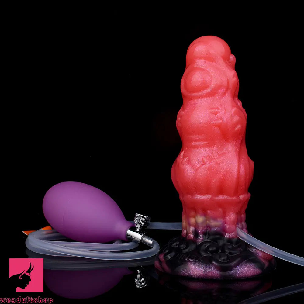 5.91in Fantasy Odd Silicone Soft Inflatable Spraying Water Dildo Sex Toy