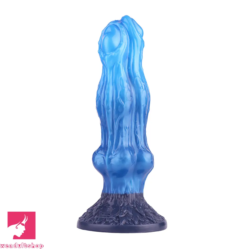 10.15in Double Layer Three Heads Silicone Knot Dildo For Women Pleasure