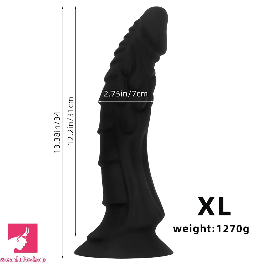 7.28in 9.25in 11.41in 13.38in Dragon Monster Fantasy Soft Silicone Dildo