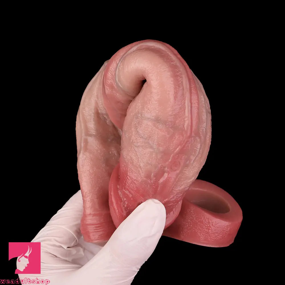 7.91in Realistic Penis Dildo Cock Sleeve Extender Vibrating Remote Cock Toy