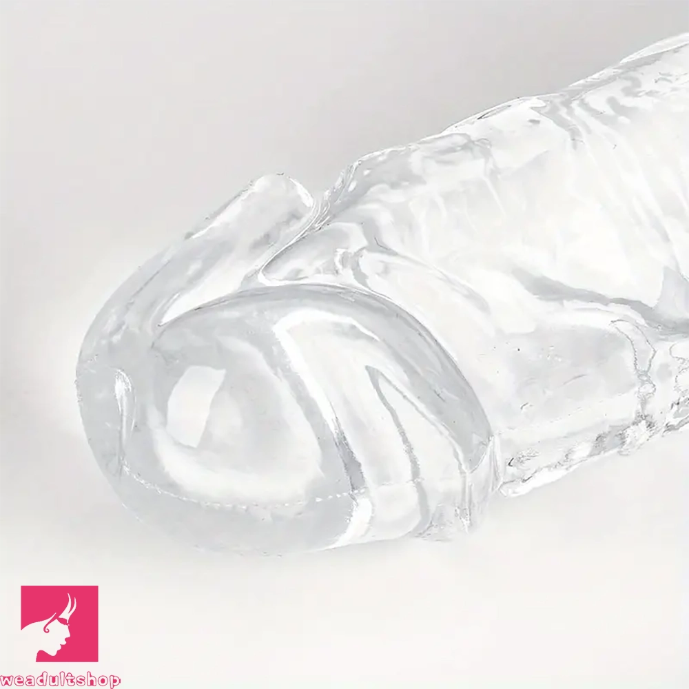 12in 13.58in 14.57in 17.13in Double-Ended Long Realistic Clear Big Dildo