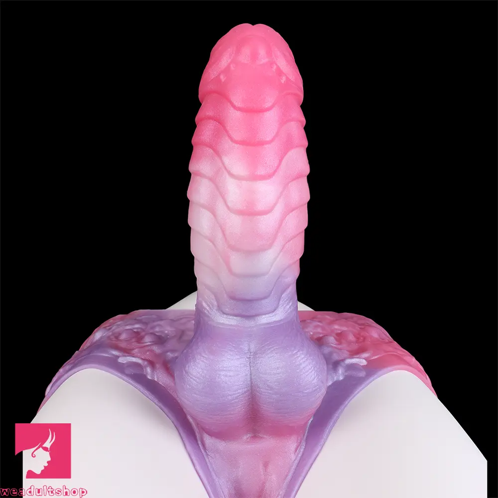9.05in Hollow Spiked Uncut Strap on Dildo Silicone Dildo For Anus Cock