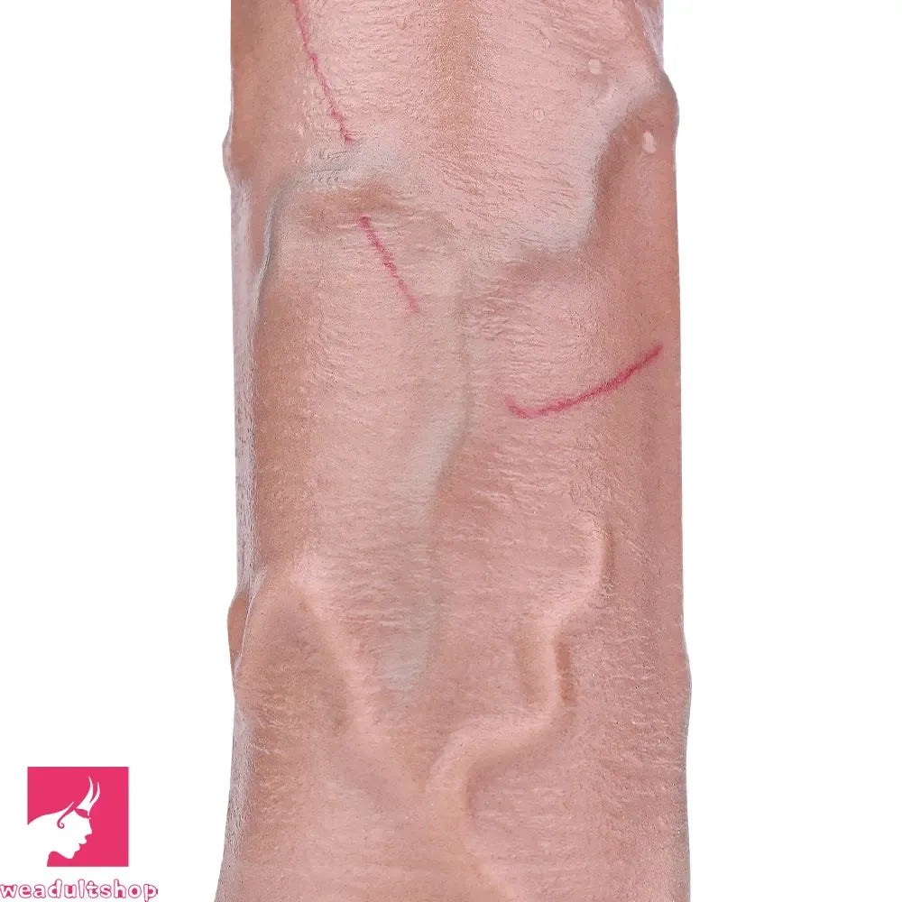 9.84in Double Density Silicone Soft Ejaculating Dildo For Anus Masturbation