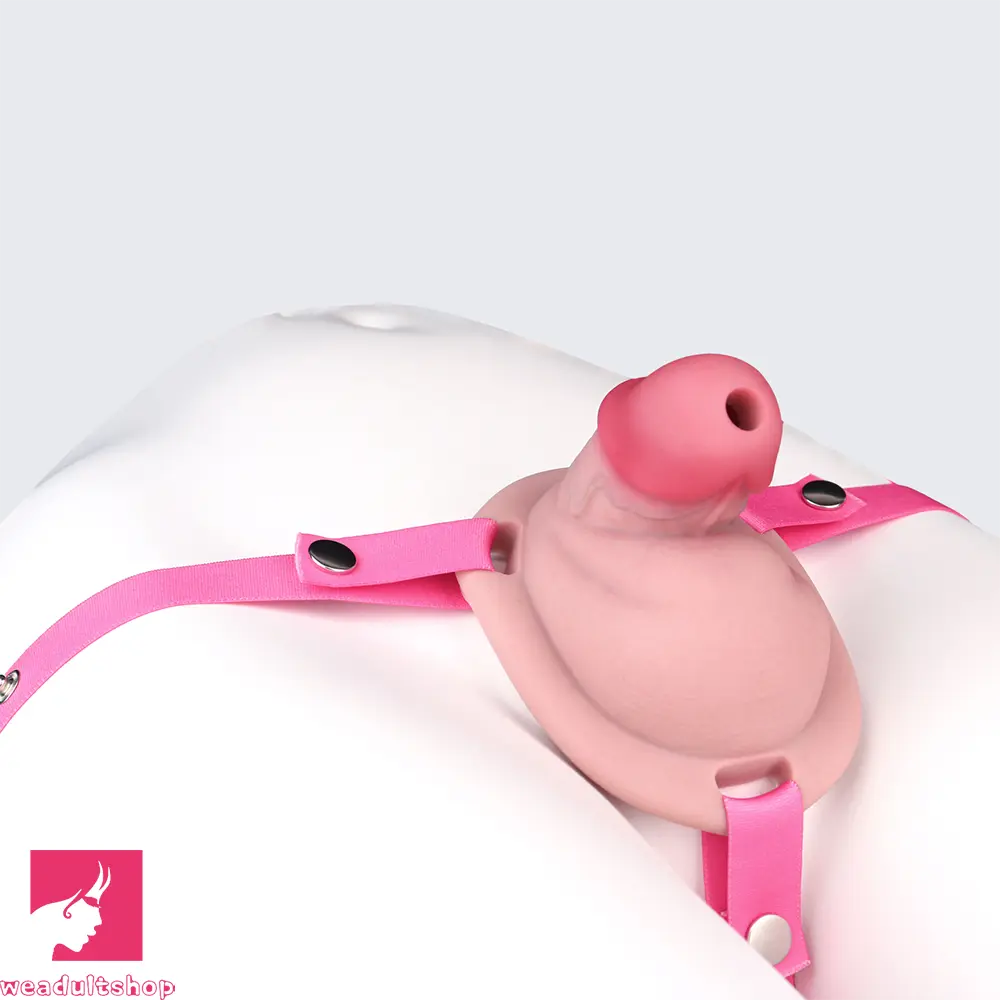 3.34in Real Hollow Chastity Cage Dildo Couple Sex Love Masturbator