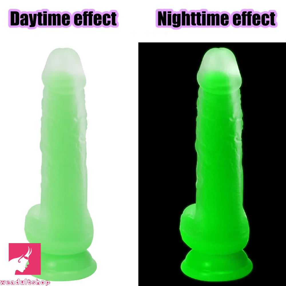7.48in 9.25in Luminous Silicone Soft Dildo For Men Women Fucking Sex