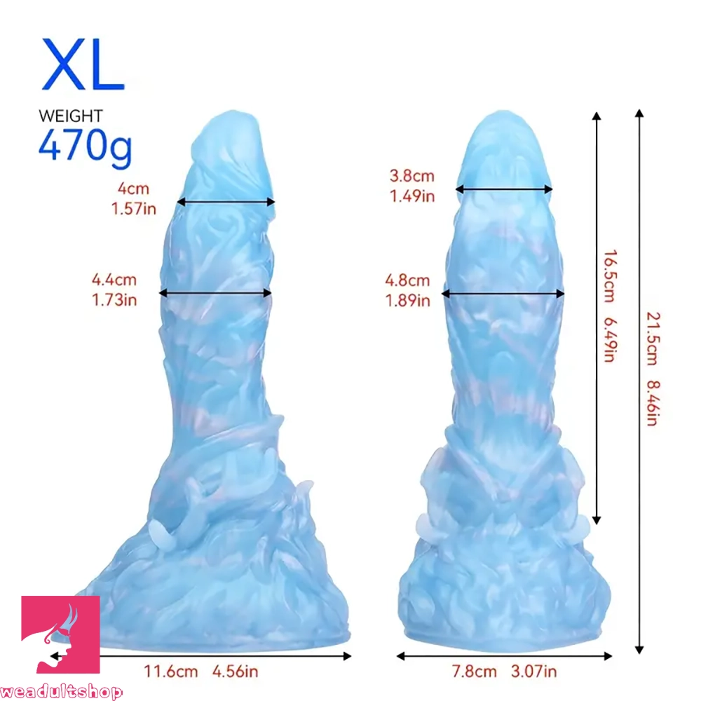 4.8in 5.98in 7.32in 8.46in Monster Anal Plug Silicone Dildo Cock Butt Plug