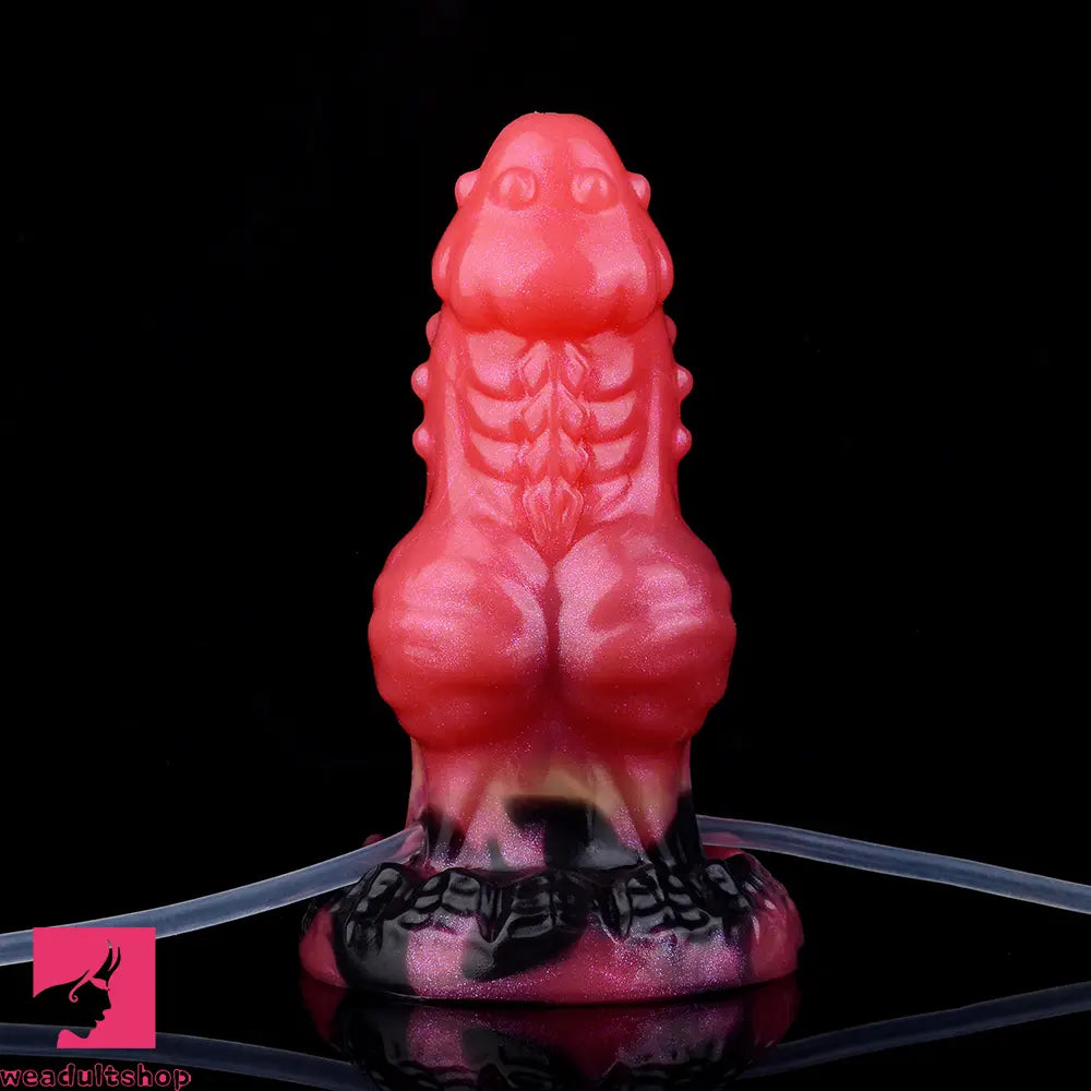 5.71in Fantasy Knot Spiked Silicone Soft Inflatable Spraying Water Real Dildo