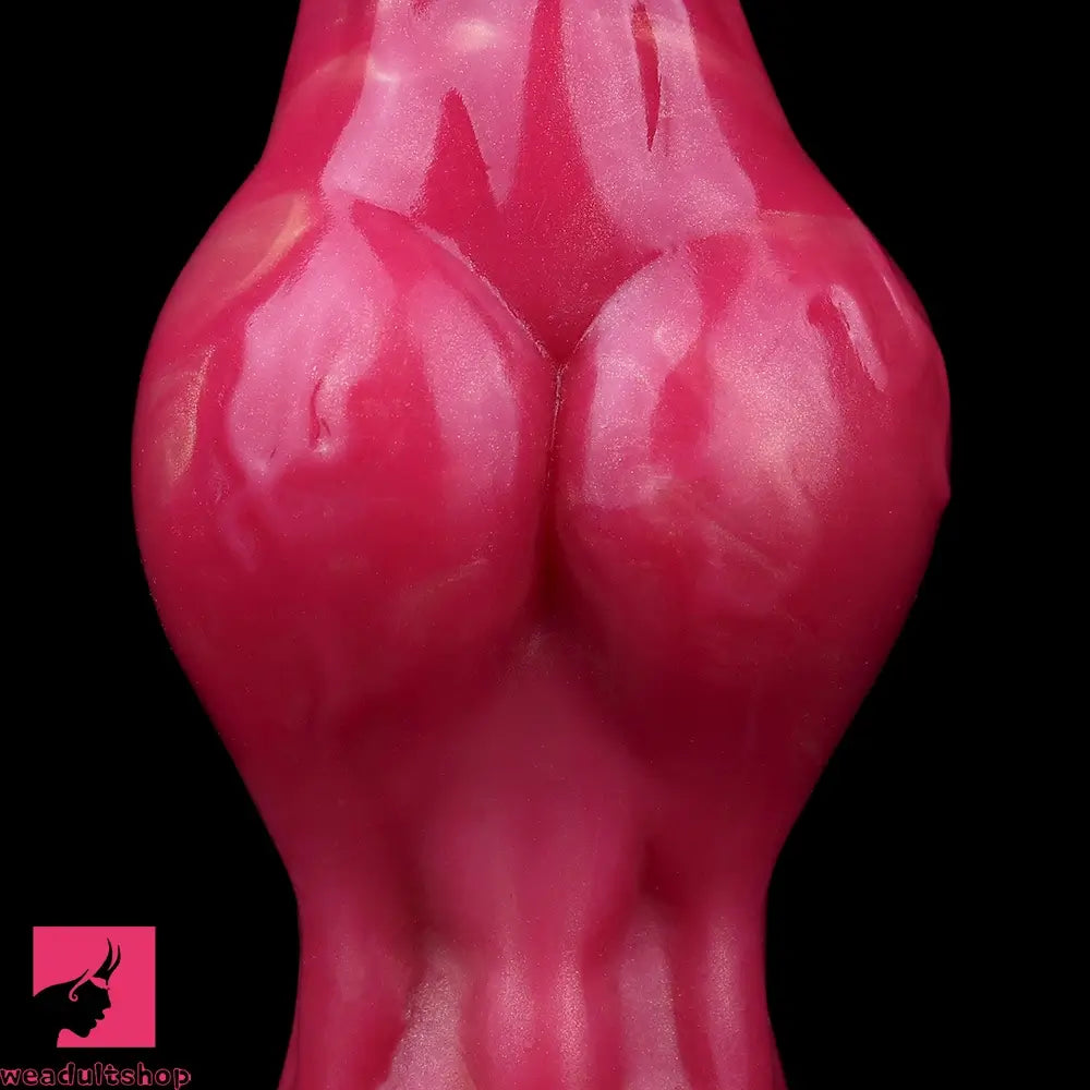 8.11in Dog Knot Silicone Soft Big Ejaculating Dildo G-Spot Stimulato Cock