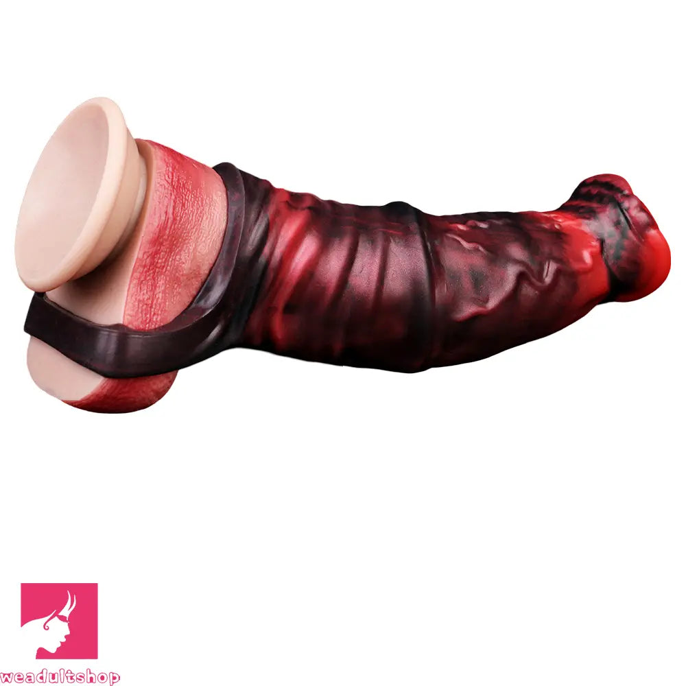 6.1in 6.89in 7.95in Horse Animal Penis Soft Dildo Sleeve Penis Extender