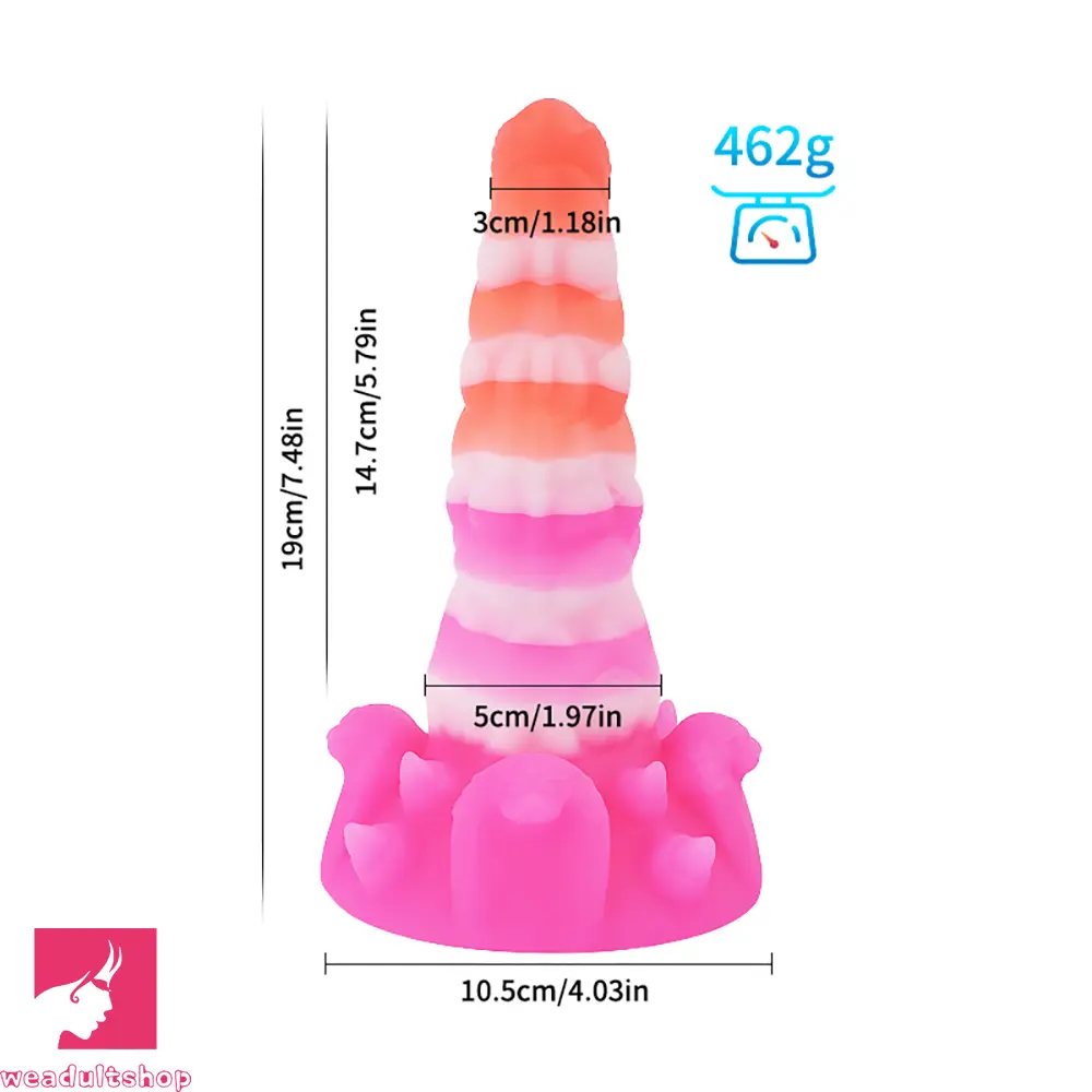7.48in Fantasy Silicone Monster Cock Soft Dildo Adult Sex Toy Cock Love