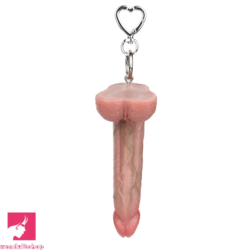 4.92in Silicone Soft Small Dildo Key Chain Anal Vaginal Sex Toy For Sex Cock