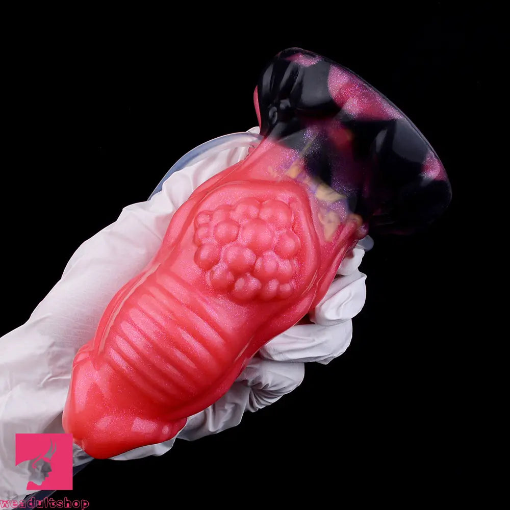 5.51in Fantasy Odd Silicone Soft Inflatable Spraying Water Dildo For Anus