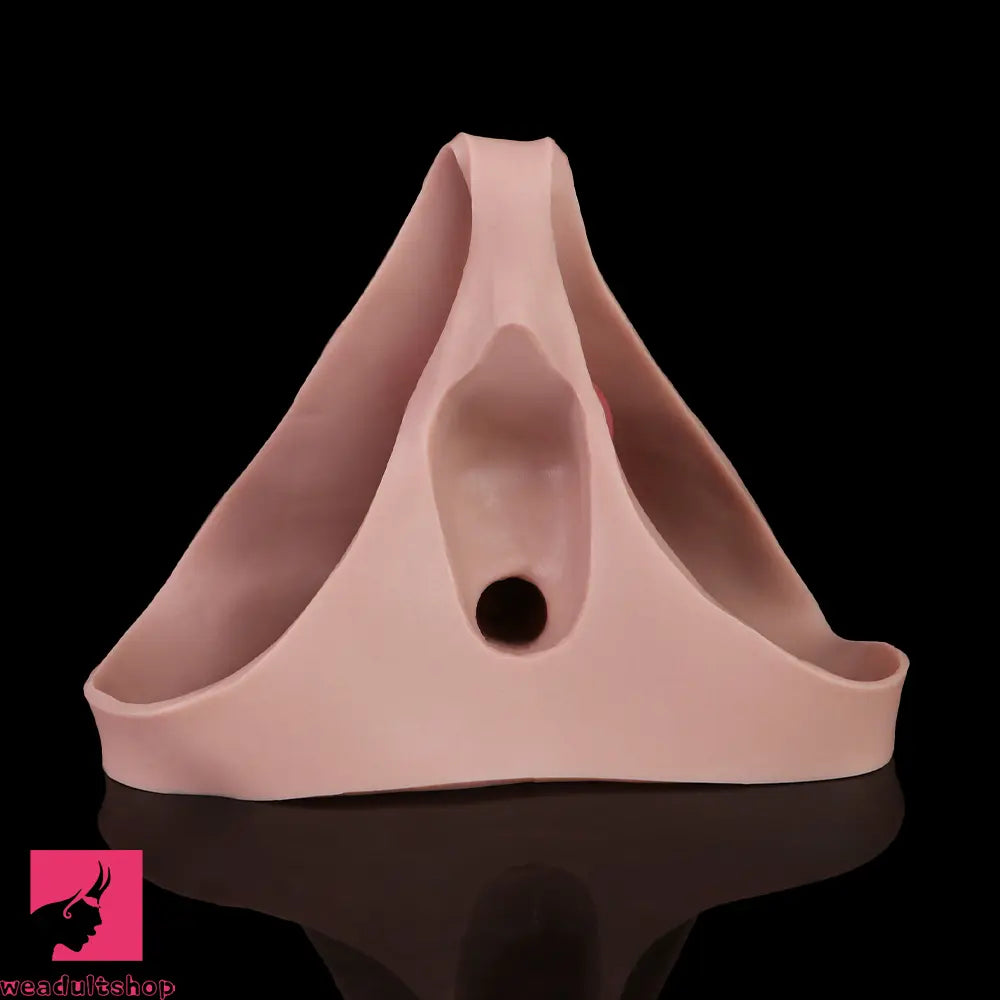 7.99in Wearable Silicone Lifelike Dildo Pants Real Skin Hollow Penis Sleeve