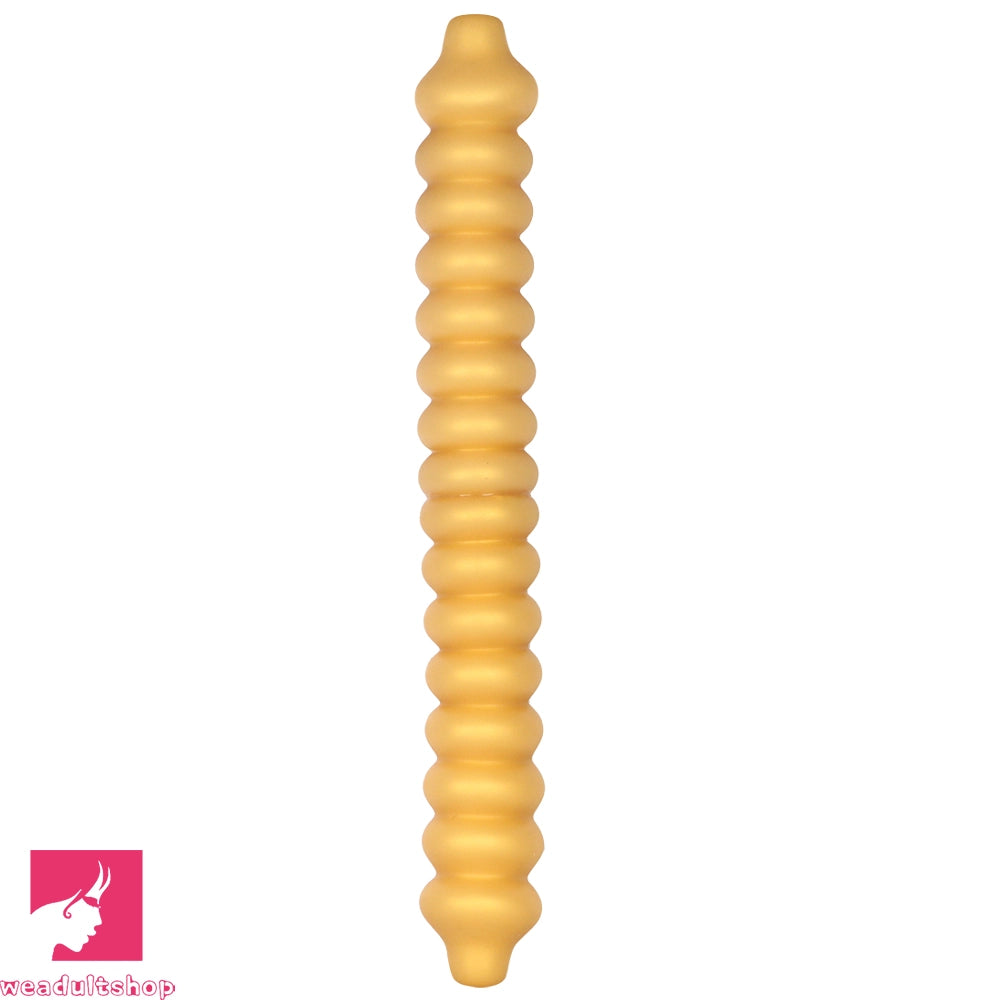 19.68in Silicone Long Large Double Head Threaded Fat Anal Plug Cock Dildo