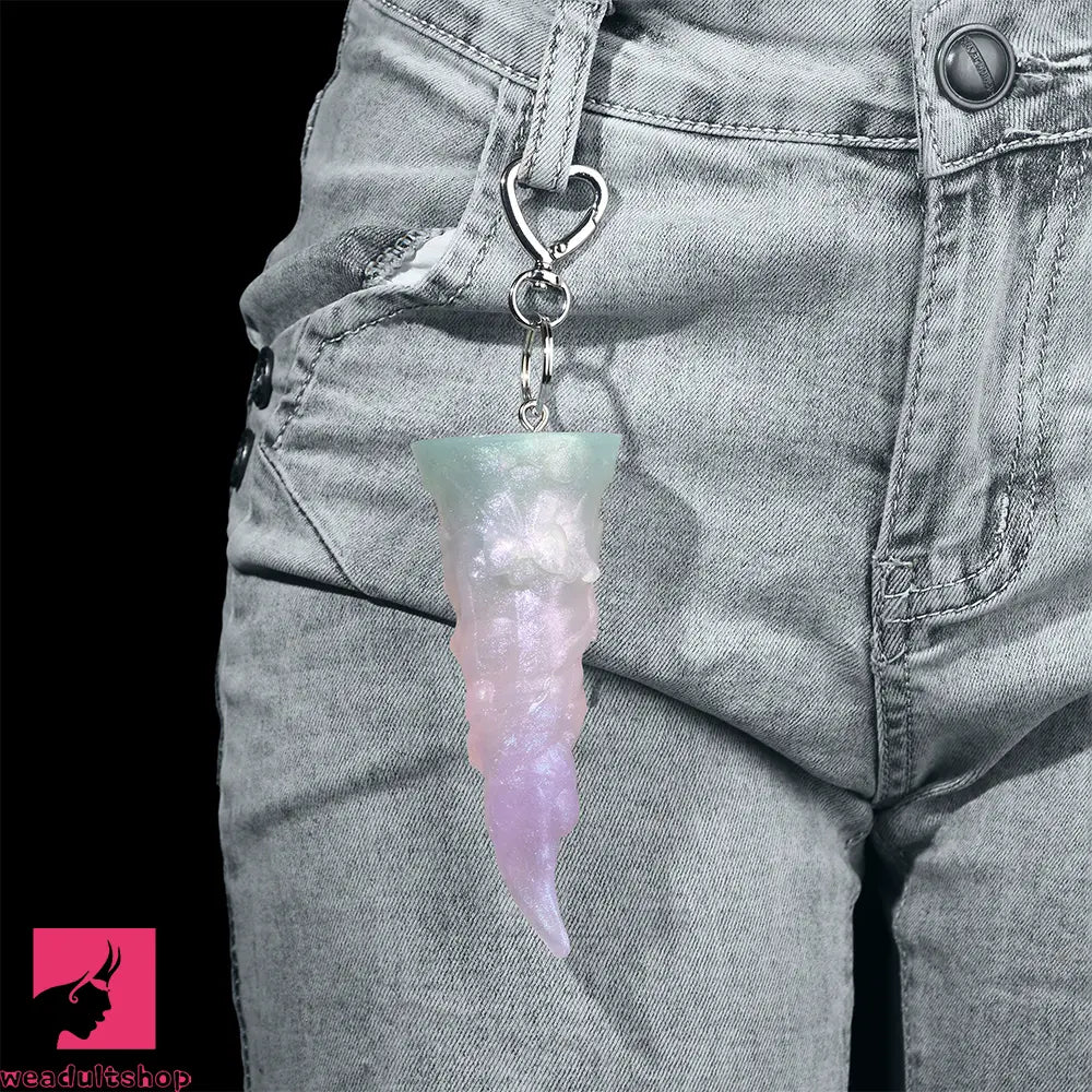 4.56in 4.72in 5.7in 6.81in 7.91in Ice Cream Silicone Fantasy Odd Dildo Pendant