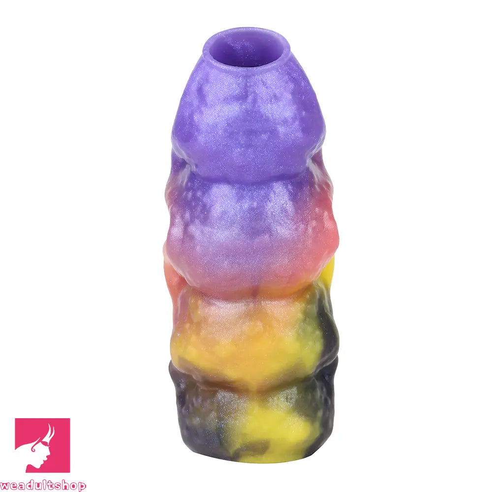4.96in Sathos Euvoros Tentacle Silicone Soft Dildo Sleeve Penis Extender