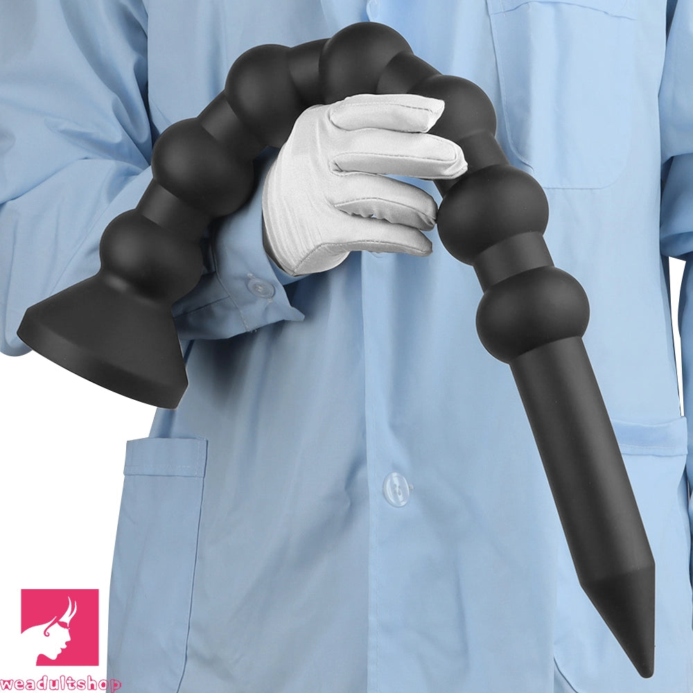 23.62in Soft Seven Beads Expansion Long Deep Huge Anal Plug Cock Dildo
