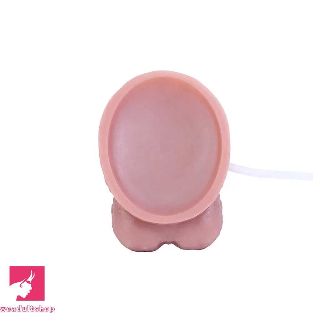 7.87in Realistic Appearance Silicone Adult Double Layer Squirting Strap on Dildo