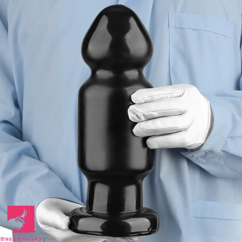 7.87in 11.22in Big Black Large PVC Anal Plug Dildo For Anal Expansion Love