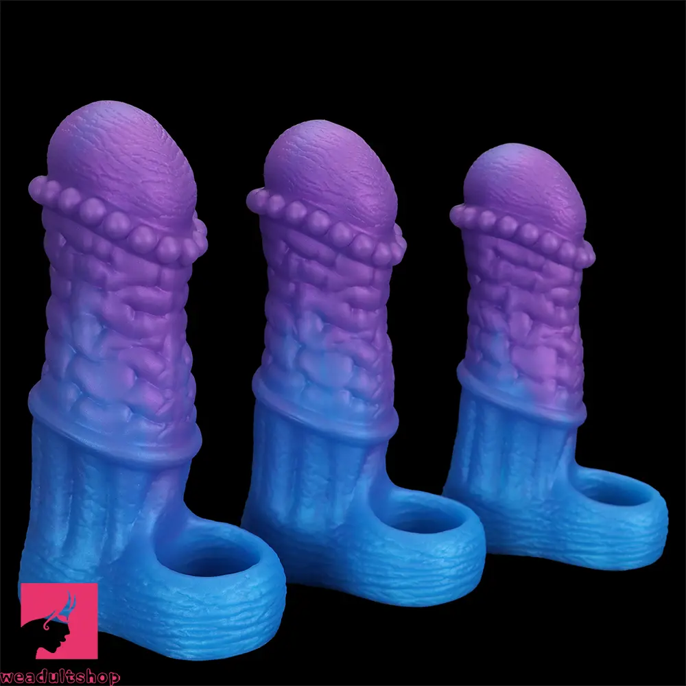 5.9in 6.29in 6.69in Hollow Spiked Horse Dildo Sleeve For Prostate Real Love