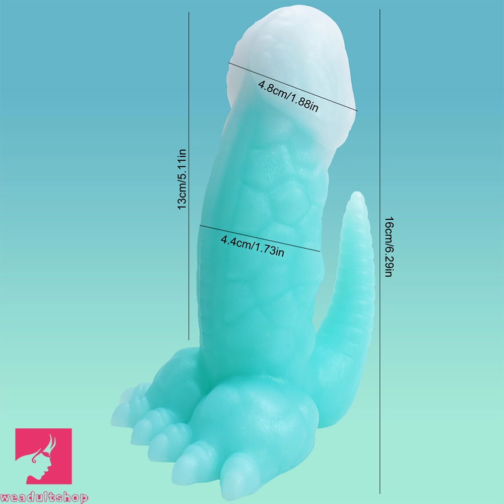 6.29in 8.46in Dinosaur Claw Luminous Dildo For Women Men Sex Prostate