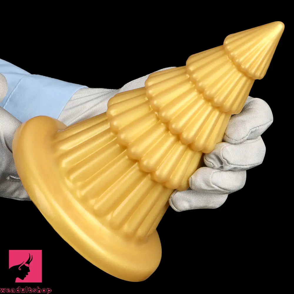 7.67in Christmas Tree Silicone Soft Cock Butt Plug Dildo With Suction Cup