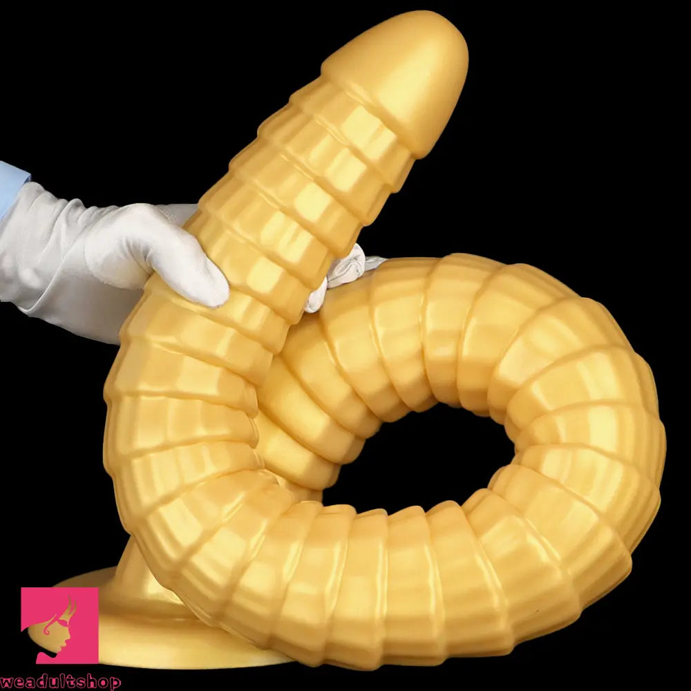 31.5in Golden Silicone Soft Huge Long Masturbator For Women Cock Dildo