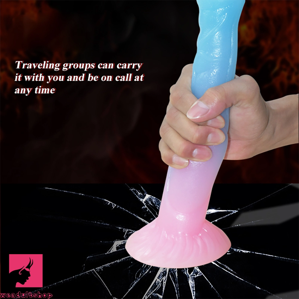 9.44in Horse Cock Luminous Big Silicone Soft Animal Dildo For Prostate