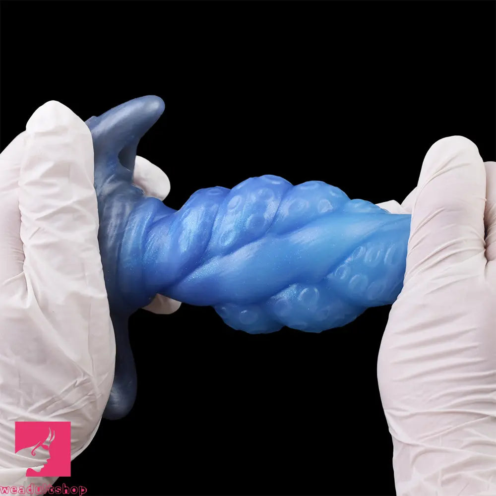 2.91in-9.05in Octopus Vibrating Anchor Dildo Anal Plug Wearable Mouth Gag