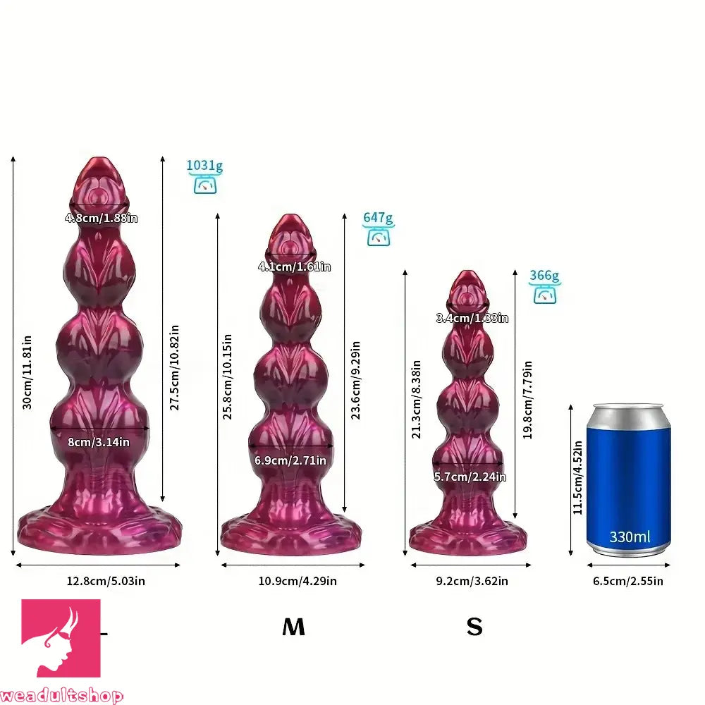 8.38in 10.51in 11.81in Liquid Silicone Knot Animal Soft Fantasy Dildo For Sex