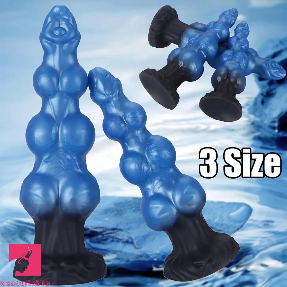 7.48in 8.66in 10.43in Soft Big Penis Realistic Texture Knot Dildo For G Spot