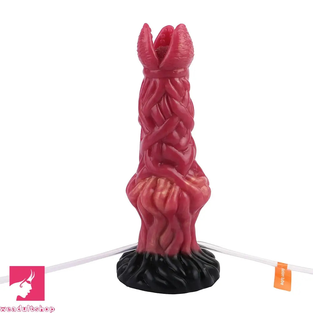 8.03in Ejaculating Inflatable Big Silicone Soft Fantasy Odd Creature Dildo