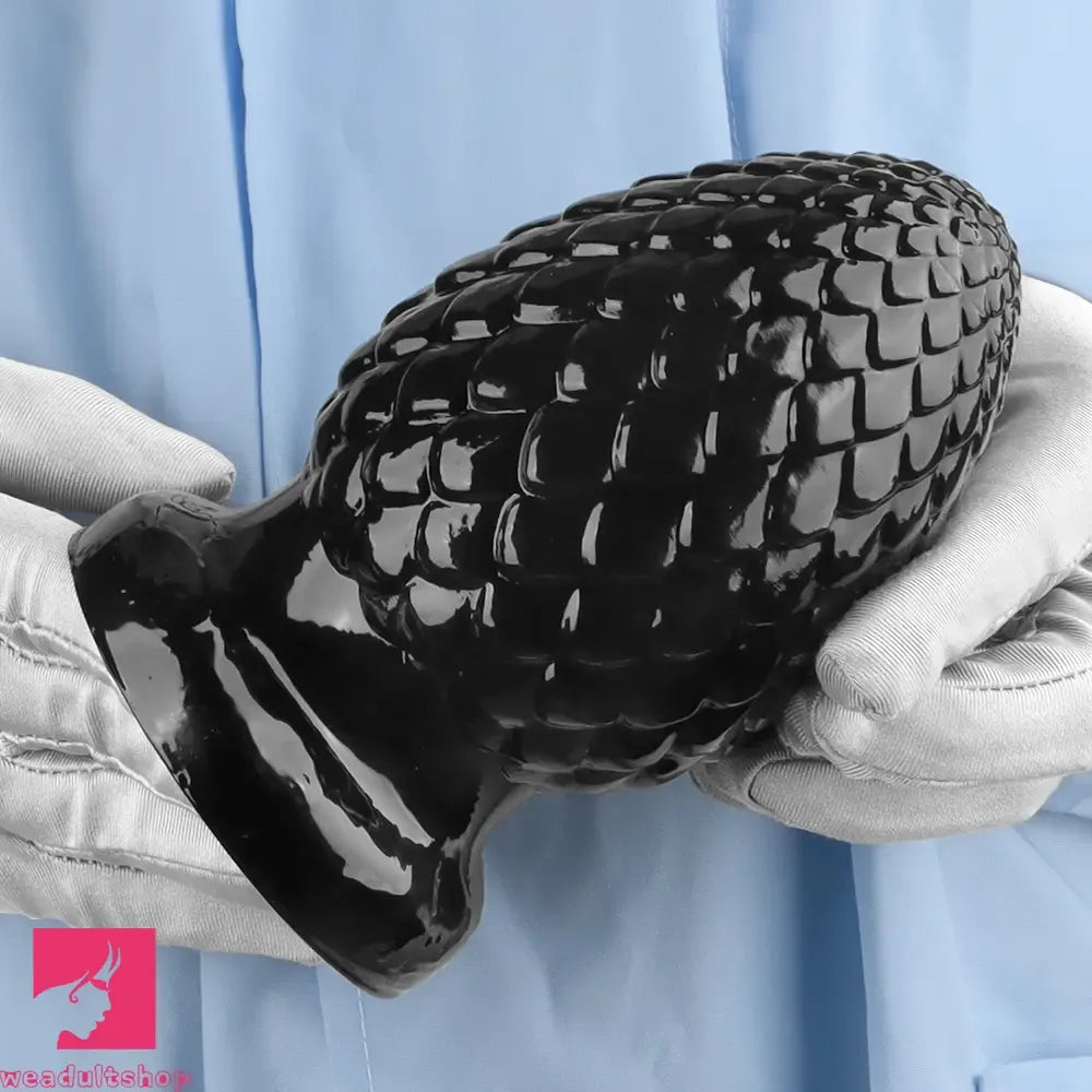 3.93in 5.9in Newbie Clit Female Masturbator PVC Black Butt Plug Dildo